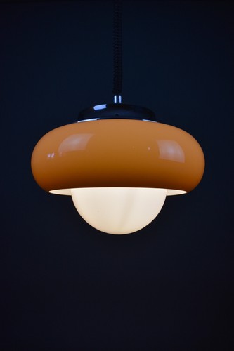 Meblo Guzzini Jadran Ceiling Light / Space Age Pendant Light / Haarvey Guzzini - Picture 11 of 13