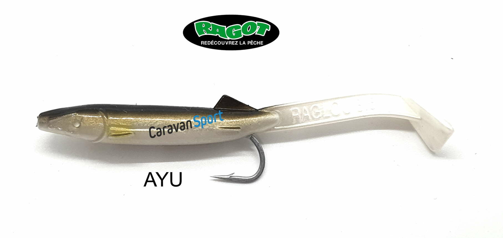 RAGLOU RAGOT 85 MM ORIGINALI ANGUILLETTA SILICONE PESCA TRAINA ARTIFICIALE ESCA - Foto 5 di 19