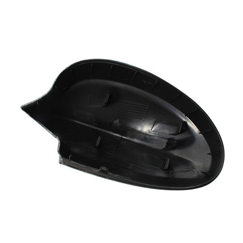 2Pcs L/R Fiber Replace Side Mirror Decoration Cover Caps For BMW E90 05-07 - Picture 8 of 13