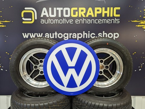 VW Logo Dealership Showroom Circle Sign Garage Gift Present - Picture 5 of 8