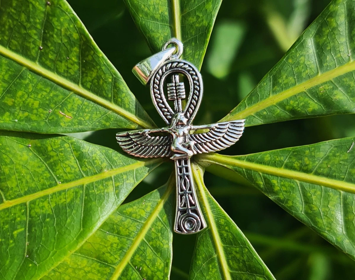 Ankh clearance silver necklace