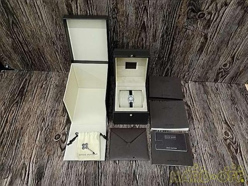 LOUIS VUITTON Q151K Tambour Bijou Diamond Wristwatch Quartz SS Watch Used F/S - Picture 15 of 15