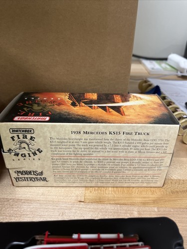 Matchbox YFE07 Fire Engine Series 1938 Mercedes KS15 Fire Truck YFE07 Box 168 - Picture 4 of 14