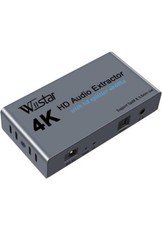 4K 60Hz HDMI Audio Extractor Converter, HDMI to HDMI  Audio SPDIF  3.5mm Jack