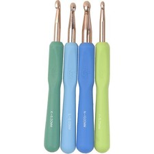 Boye Ergonomic Aluminum Crochet Hook Set 4/Pkg-Sizes J/K/L/N
