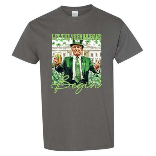 President Donald Trump St Patricks Day 2025 Shirt Let The Shenanigans Begin MAGA - 第 10/14 張圖片