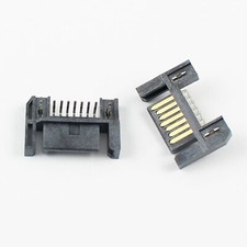 5Pcs Sata Type A 7 Pin Right Angle Reverse DIP Male Connector For Hard Drive HDD