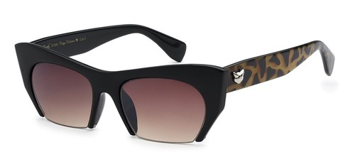 Cat Eye Sonnenbrille Damen Vintage Retro Animal Print - Bild 8 von 8