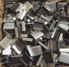 BOX OF 1,000 PIECES 3/4" WIDE OPEN METAL SEALS FOR STEEL STRAPPING 1" LONG