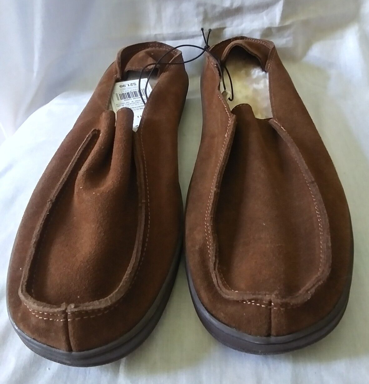 SAOLA Pantofola imbottita in vera pelle scamosciata Goodfellow & Co.P almer noce con suola esterna