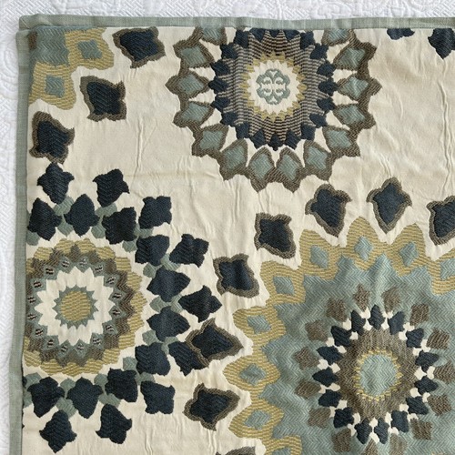 Legacy Home Euro Madras Cotton/Linen Embroidered 25” Square Pillow Cover - Picture 2 of 13