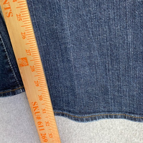 Arden B Jeans Womens Size 29 Blue Distressed Low Rise Flare Med Wash Denim - Picture 7 of 16