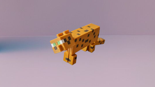 Articulated Minecraft Ocelot, Flexi Fidget Toy, 3D Printed - Picture 5 of 55