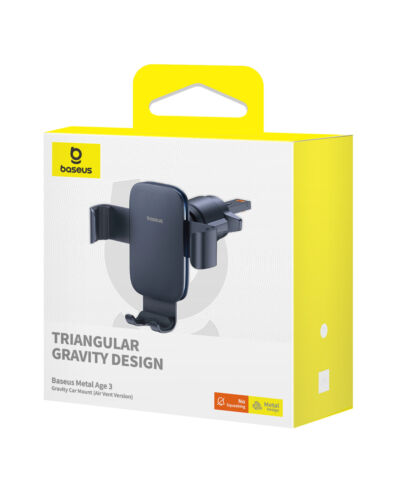Baseus Metal Age 3 Gravity Car Phone Holder Air Vent Mount for iPhone 15 14 - Picture 3 of 10