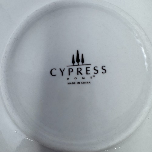 Cypress Home Lemon Plates Appetizer Dessert Ceramic Daphne B Design Set of 4 - Picture 11 of 11