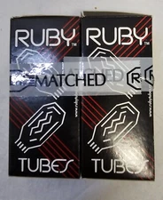 Matched Pair Ruby E34LCZ Vacuum Power Tubes Set. New. 2ea. Pairs available