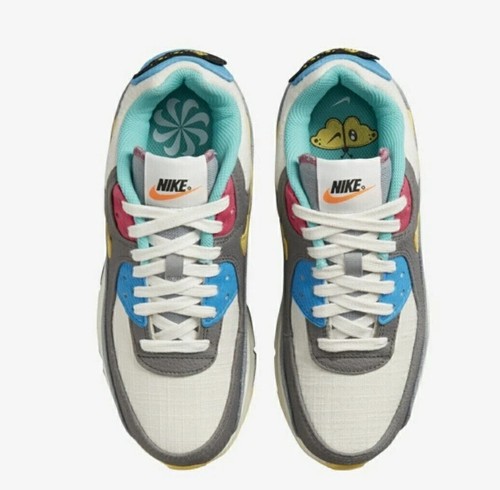 Nike Air Max 90 GS 'Air Sprung Iron Grey' Multicolor DN4415-001 Youth Size 5Y - Picture 6 of 6