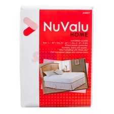 Queen Mattress Cover White Fitted Plastic Protector