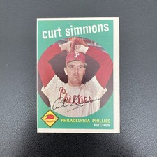 1959  TOPPS # 382 CURT SIMMONS  DD 3163