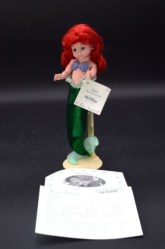 MADAME ALEXANDER "ARIEL" 25085 LIMITED EDITION 8" DOLL, COLLECTOR REG. CARD - Picture 3 of 21