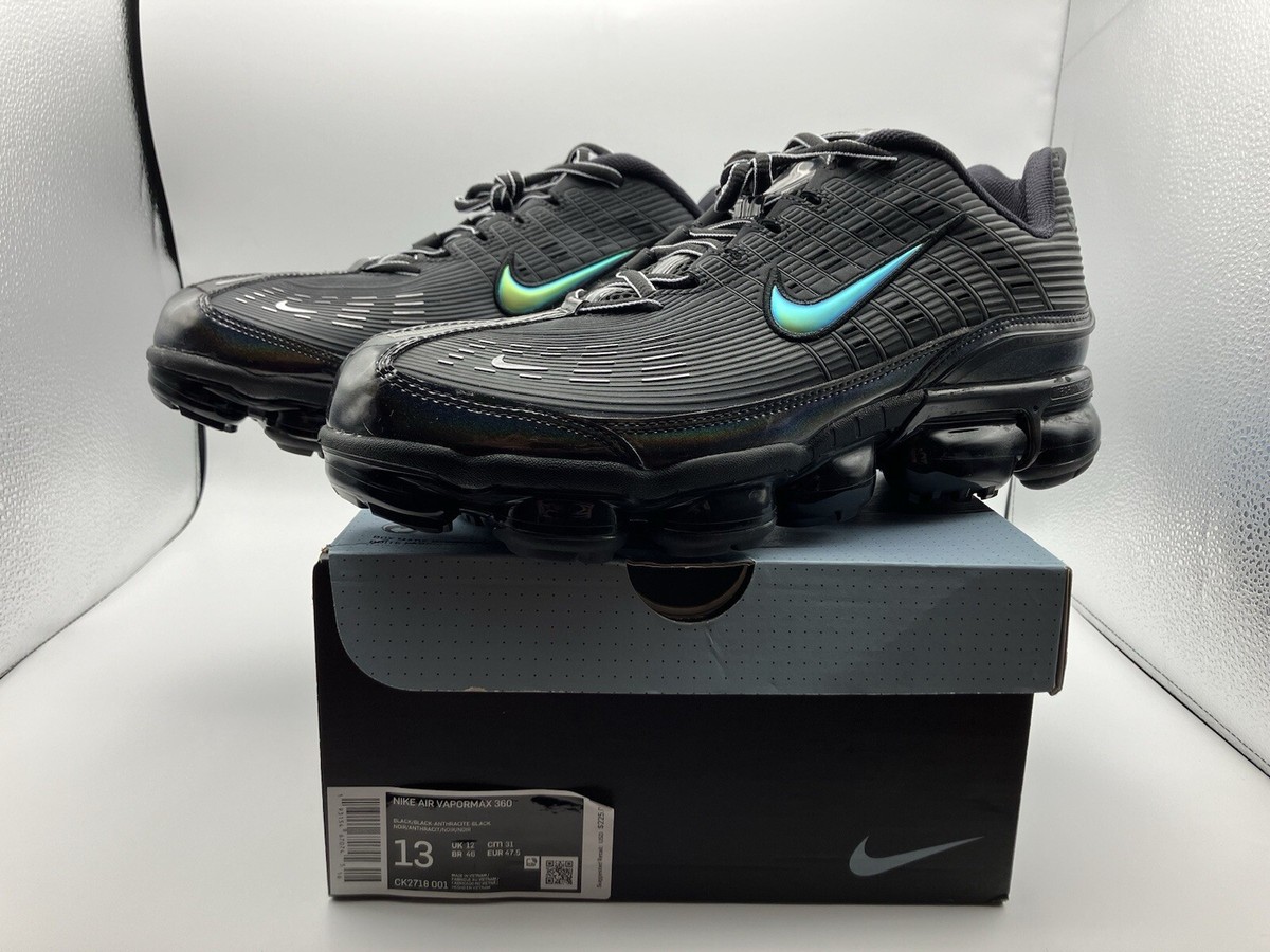 Nike Air Vapormax 360 Black Iridescent Swoosh (CK2718-001 Nike Air Vapormax 360 Black Iridescent Swoosh (CK2718-001
