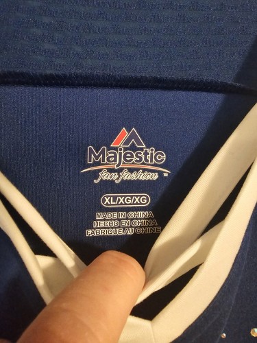 Majestic Fan Fashion Rhinestone Colts Shirt Size XL Andrew Luck 12 - Picture 5 of 6