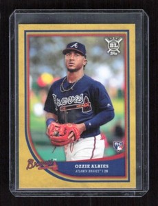 2018 Topps Big League #48 Ozzie Albies RC Rookie Gold Parallel 