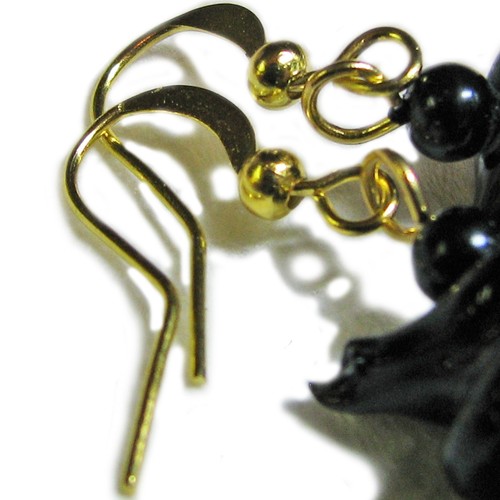 Pendientes de cuentas de bruja de vidrio con lámpara de Halloween de SoniaMcD - Imagen 3 de 6