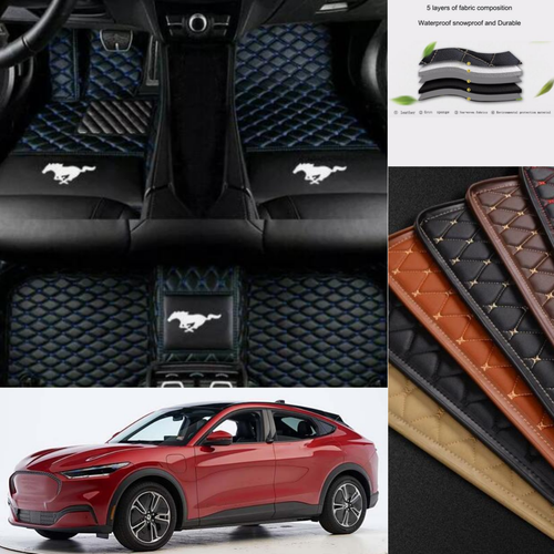 Fit For Ford Mustang Mach-E 2021-2024 Waterproof Car Floor Mats Custom Carpets - Picture 1 of 25