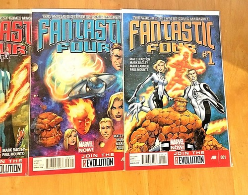 FANTASTIC FOUR #1,2,3 (2013) MARVEL NOW COMICS VF/NM Bagged and Boarded - Picture 2 of 4