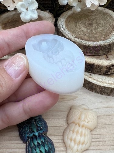 Single OWL-Bird pendant silicone mold. - Picture 5 of 10