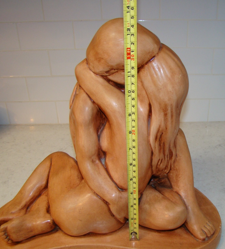 Mid Century Lovers Nude Embrace Statue Replica Arnold Bergere Leonardo Art 1968 - Bild 12 von 12
