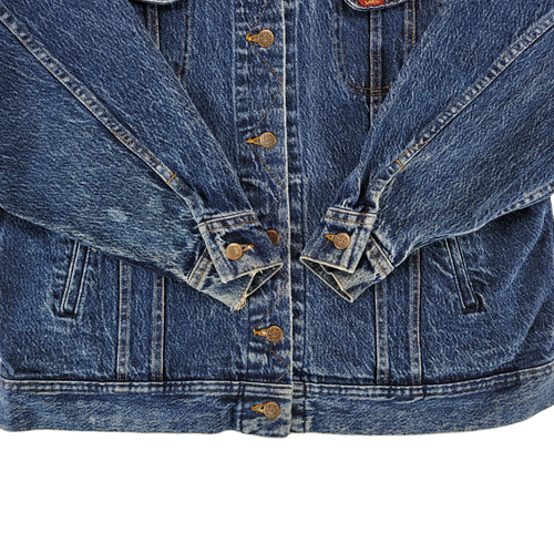 VTG Lee Riders Denim Jean Trucker Jacket PATD-153438 USA Made Womens Size Small - Picture 7 of 12