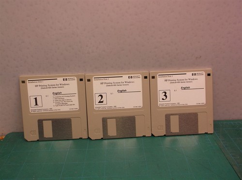 HP Deskjet Printer Software DeskJet 600 Series Windows PC floppy disc - 第 2/2 張圖片