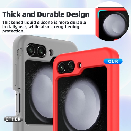 Funda protectora/pantalla de silicona a prueba de golpes para Samsung Galaxy Z Flip 5 5G - Imagen 31 de 62
