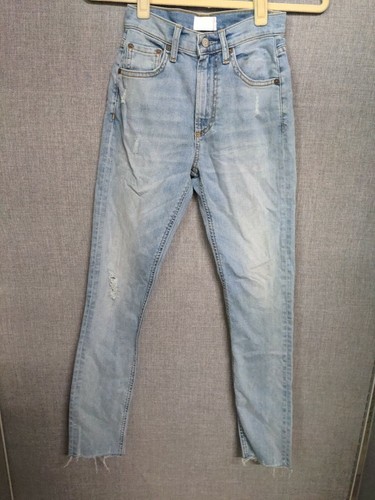 Boyish By Her Jeans Distressed Skinny Raw Hem Gr. 24 Donny West Side Story - Bild 1 von 12