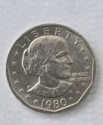 SUSAN B ANTHONY - P Near Date, WIDE RIM Coin Very Rare 1980 | eBay