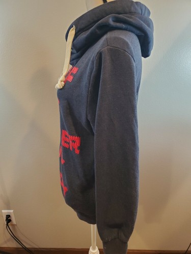 H&M Divided Size Small Women's Hoodie Blue Graphic Print Sweatshirt - Picture 2 of 6