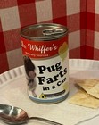 2x Funny Pug Dog Farts Soup Can Labels - Joke Gag GIFT - Pet Lover Puppy Breeder