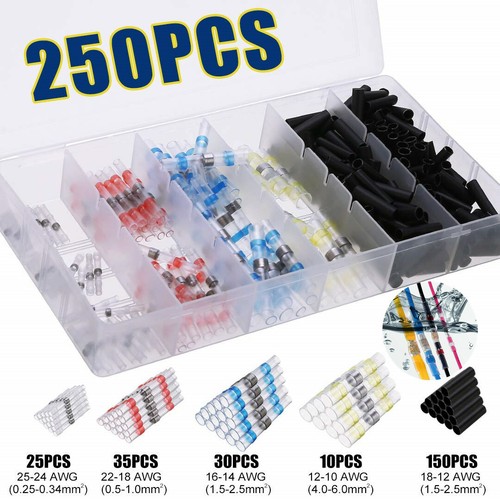 800/50Pcs Solder Seal Sleeve Heat Shrink Wire Connectors Terminals Waterproof - Picture 13 of 19