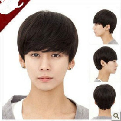 Handsome Boys Wig New Korean Short Natural Black Men S Male