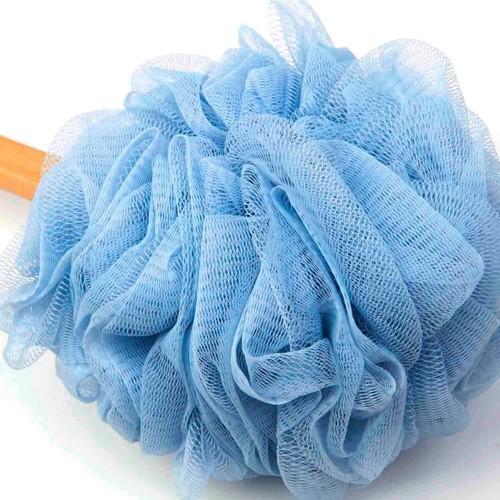 Bath Sponge with Handle,Bath Sponge on a Stick,Bath Sponge with Handle,Soft Mesh - Picture 4 of 7