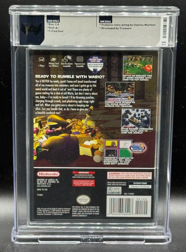 Wario World Nintendo GameCube Black Label Sealed New WATA 9.8 A+ Graded POP 5 - Picture 2 of 2