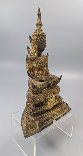 Buda Rattanakosin Tailandés De Bronce Antiguo, Siglo XIX - Picture 8 of 11
