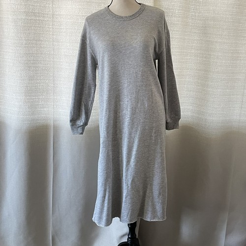 The Great Sweatshirt Sleep Dress Heather Long Sleeve Crew Neck Midi Sz 1 (S) NWT - Picture 2 of 11