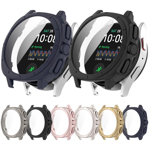For Samsung Galaxy Watch 7 40mm 44mm PC Case+Tempered Glass Screen Protector DE - Photo 7/18