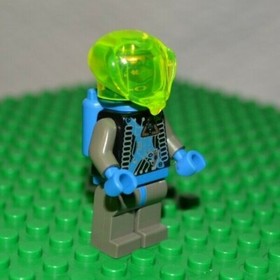 LEGO Zotaxian Insectoid Alien Minifigure Blue Head Neon Green Bubble #6905 SP021