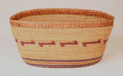 Handsome Nootka Indian Oval Basket without lid by Frances Williams (1919 - 1996)