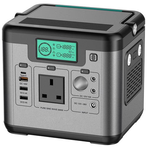 SWAREY S500 518Wh 144000mAh Portable Power Station Solar Generator USB Charger - Picture 3 of 12