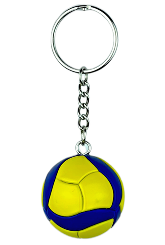 Volleyball Keychain Leather Indoor Ball Realistic Novelty Souvenir Charm Gifts - Picture 3 of 6